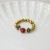 Pierścionek Elastyczny Red Marble – Handmade