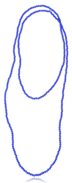 Długie korale kryształki fasetowane szafirowe