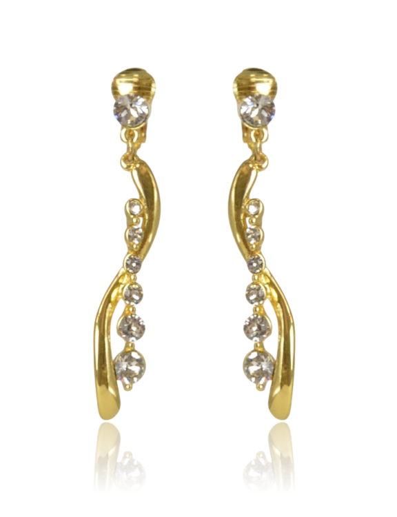 Klipsy Colibra E10114Au - Swarovski Elements