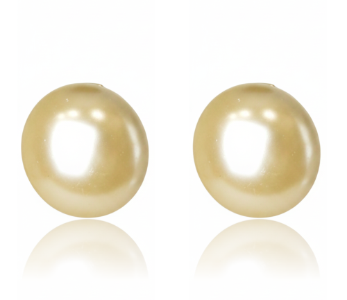 Klipsy „Vintage Pearl” – Klasyczne Guziczki w Kolorze Ecru