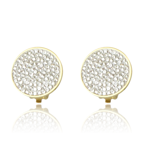 Klipsy „Diamond Sparkle” – Stal Szlachetna i Cyrkonie