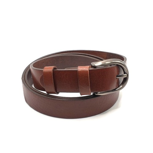 Pasek skórzany średni brązowy 90 cm