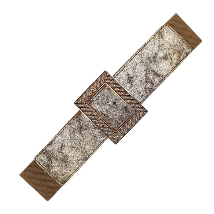 Pasek elastyczny na gumie z prostokątną klamrą