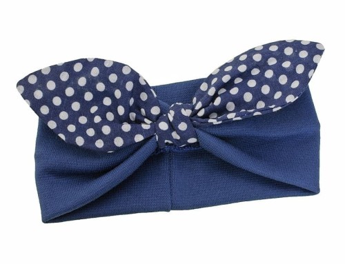 Dziecięca opaska bawełniana z kokardą PIN UP