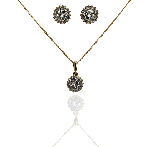 Komplet 2-częściowy Colibra 10973Au Crystal