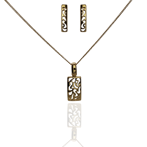 Komplet 2-częściowy Colibra ażur 9586Au