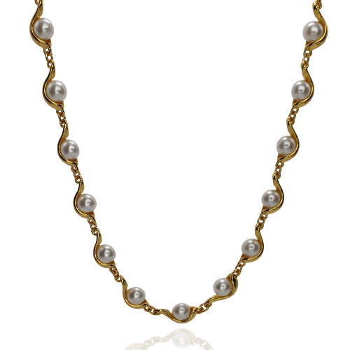 Naszyjnik Colibra kolia perły C10089Au