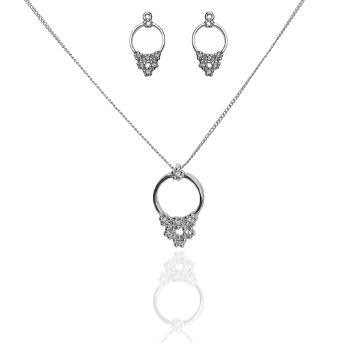 Komplet 2-częściowy Colibra 12091Ag Swarovski