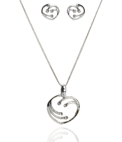 Komplet 2-częściowy Colibra serce 9046Ag Swarovski