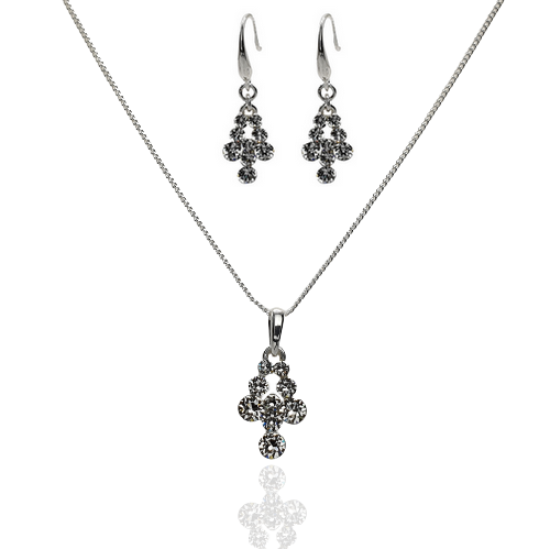 Komplet 2-częściowy Colibra 13597Ag Crystal