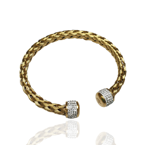 Bransoletka pleciona typu bangle
