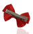 Spinka do włosów klips czerwona kokardka