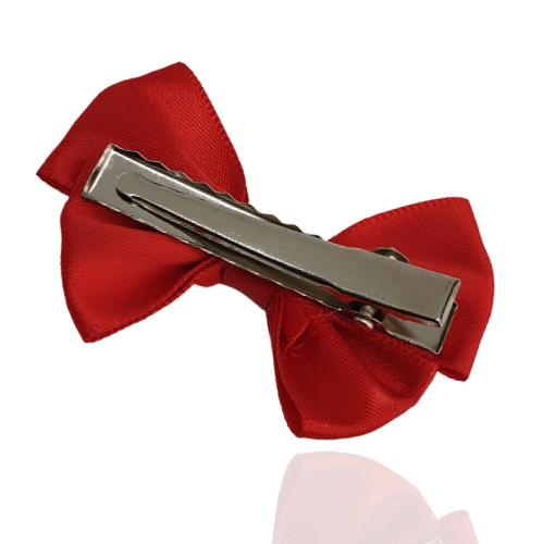 Spinka do włosów klips czerwona kokardka