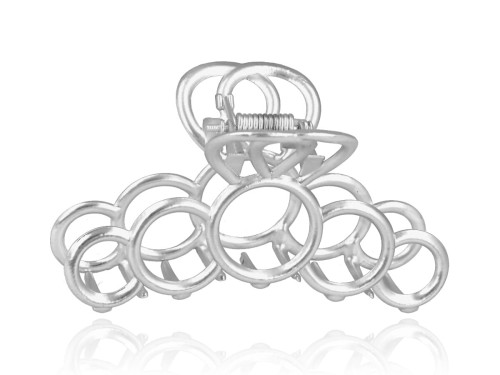 Spinka do włosów szczęka metalowa srebrna