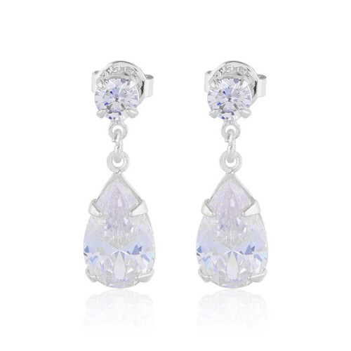 Kolczyki łezki z czeskich cyrkonii