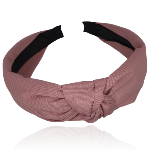 Opaska z supełkiem wrzosowa