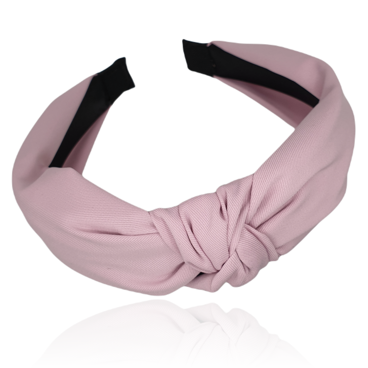 Opaska z supełkiem lila