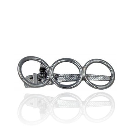 Spinka klips 3 kółeczka oksydowana