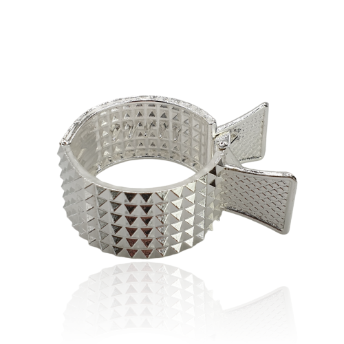 Spinka szczęki ćwieki okrągła srebrna