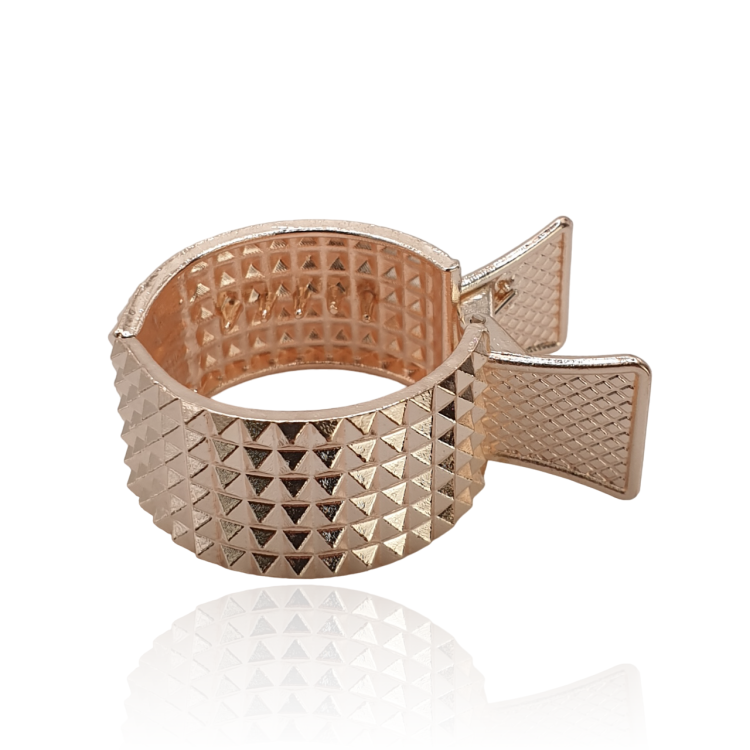 Spinka szczęki ćwieki okrągła rosegold