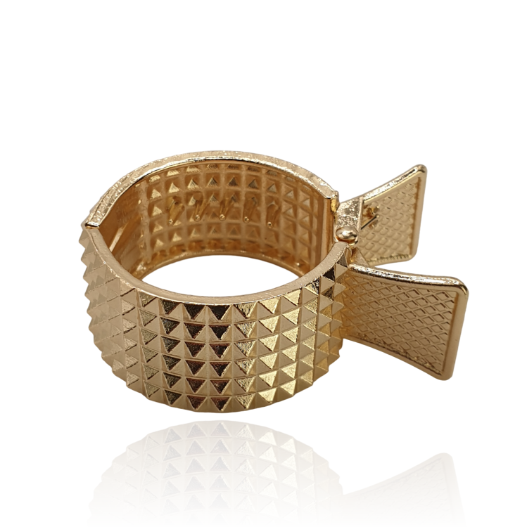 Spinka szczęki ćwieki okrągła złota