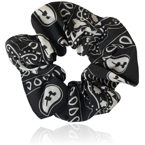 Gumka do włosów BANDANA scrunchie owijka czarna