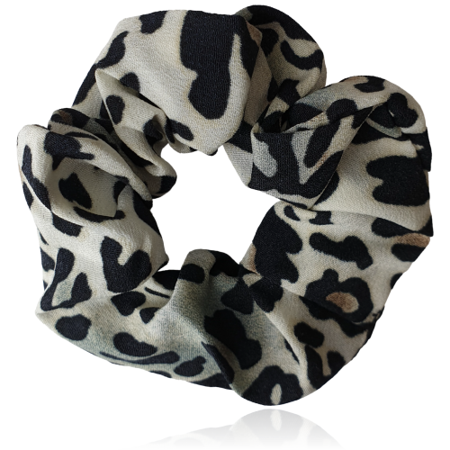 Gumka do włosów scrunchie panterka