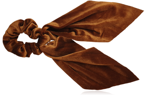 Gumka do włosów scrunchie VELVET ruda