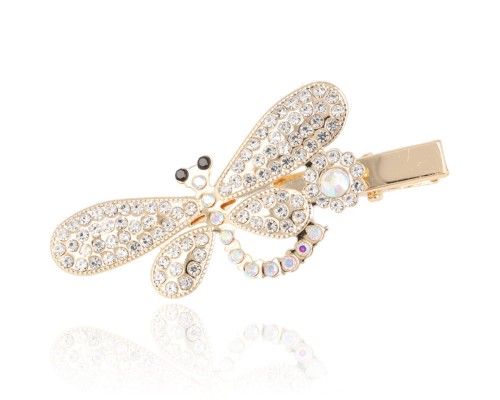 Spinka klips ważka z cyrkoniami