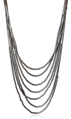 Naszyjnik oksydowany stopniowany