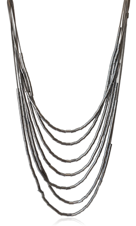 Naszyjnik oksydowany stopniowany