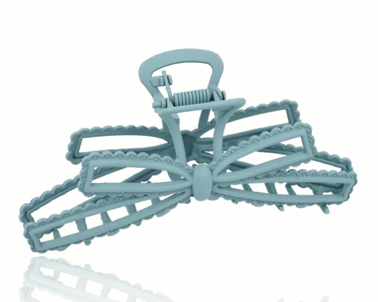 Spinka do włosów szczęka kokardka niebieska