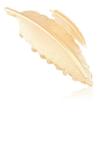 Spinka do włosów szczęka pióro złote