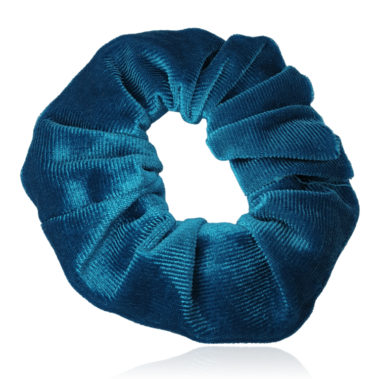 Gumka do włosów aksamitka niebieska