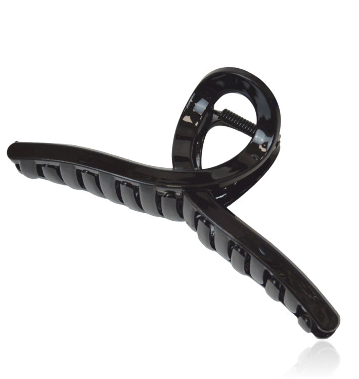 Spinka do włosów szczęka pętelka czarna