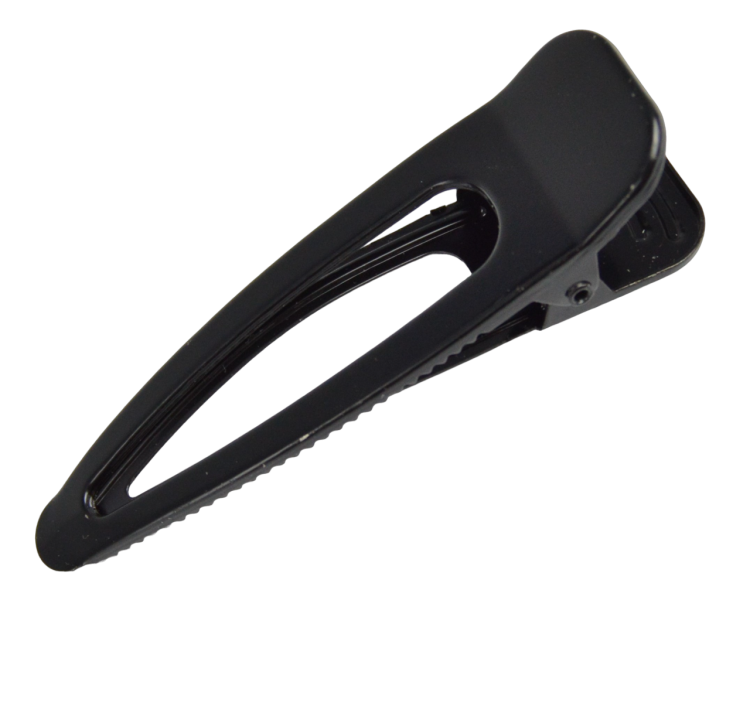 Spinka do włosów klips czarny metal