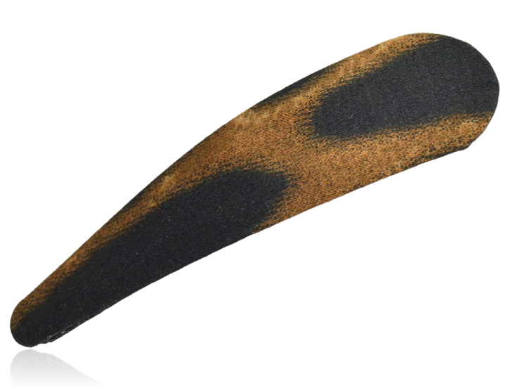 Spinka do włosów klikana panterka tkanina