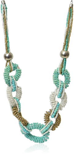 Naszyjnik etniczny z drobnych koralików