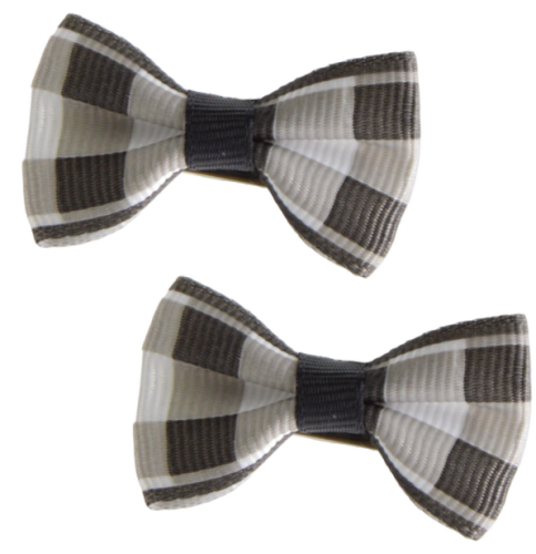 Komplet spinek kokardek w kratę