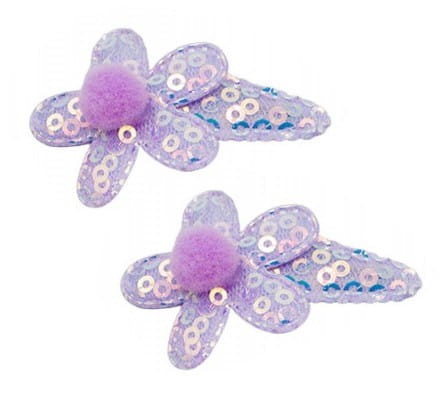 Komplet spinek dziecięcych kwiat z pomponem