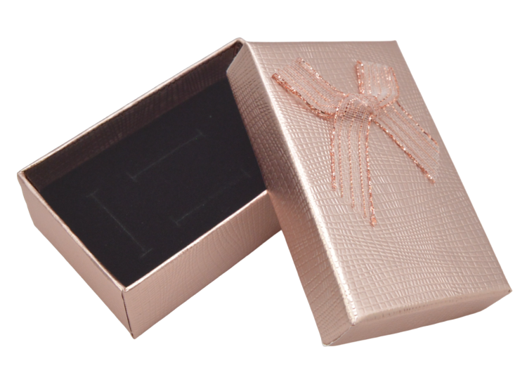 Pudełeczko na biżuterię 5 x 8 cm różowe złoto