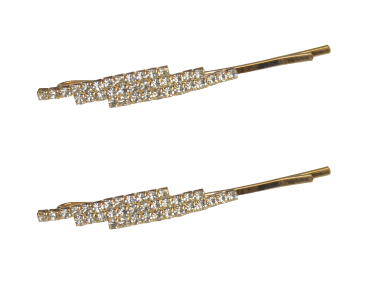 Komplet wsuwek z cyrkoniami kolor złoty