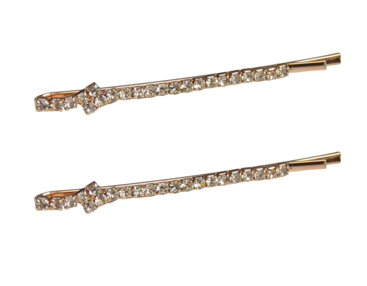 Komplet wsuwek z cyrkoniami kolor rosegold