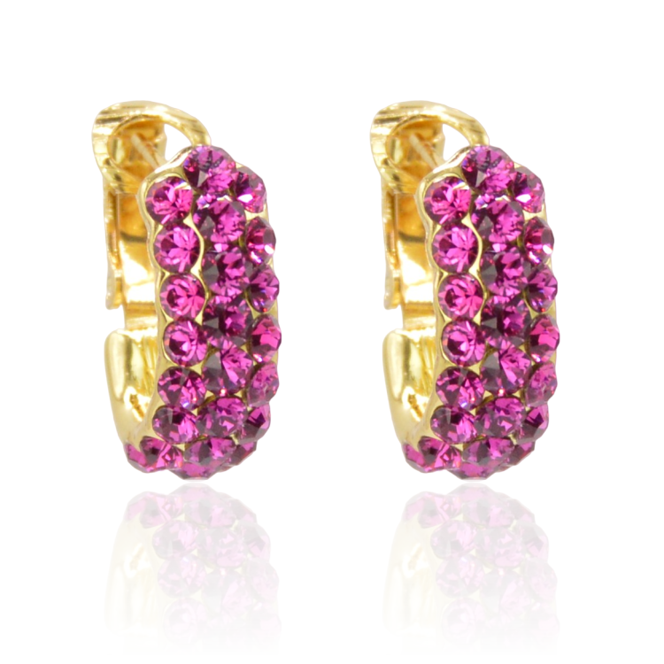 Kolczyki pozłacane Colibra P10971Au Swarovski - 502