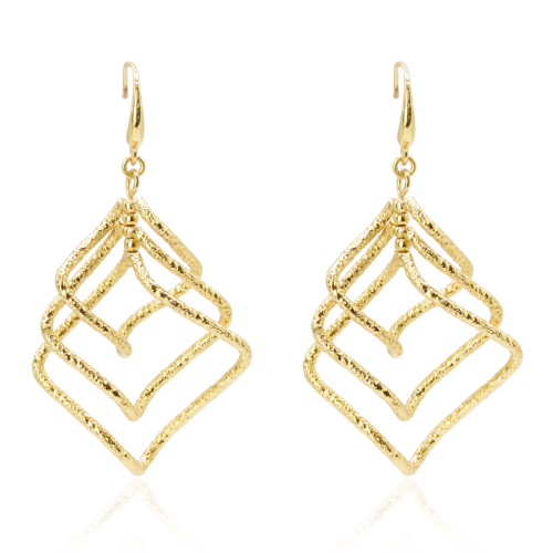 Kolczyki pozłacane Colibra P10590Au