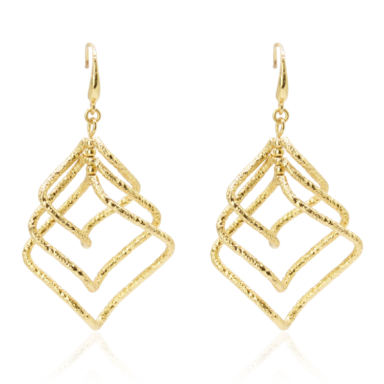 Kolczyki pozłacane Colibra P10590Au