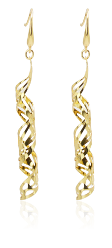 Kolczyki pozłacane Colibra P10087Au