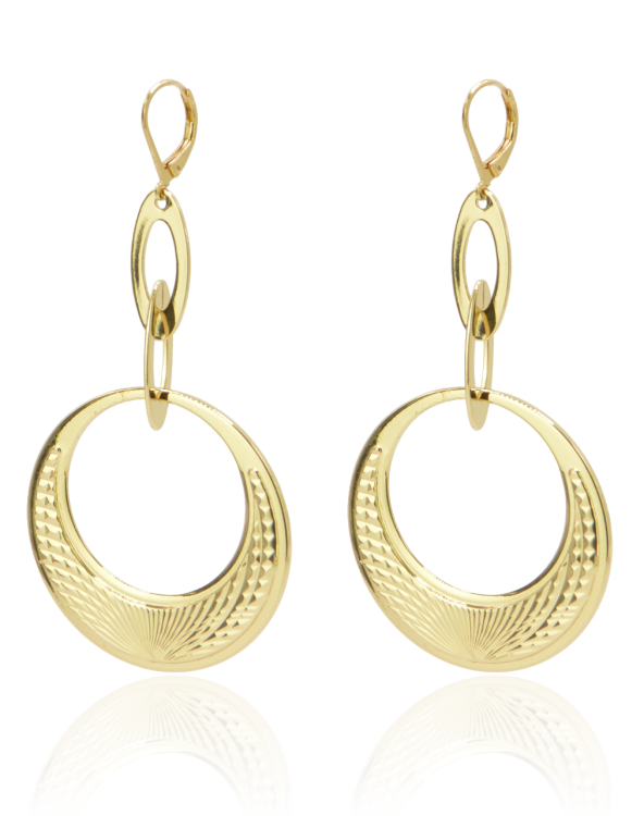 Kolczyki pozłacane Colibra P11083Au