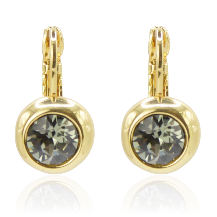 Kolczyki pozłacane Colibra P4523Au Swarovski - 215