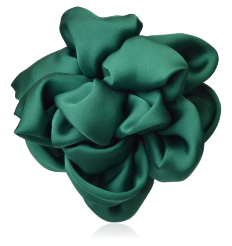 Broszko-spinka materiałowy kwiat butelkowa zieleń